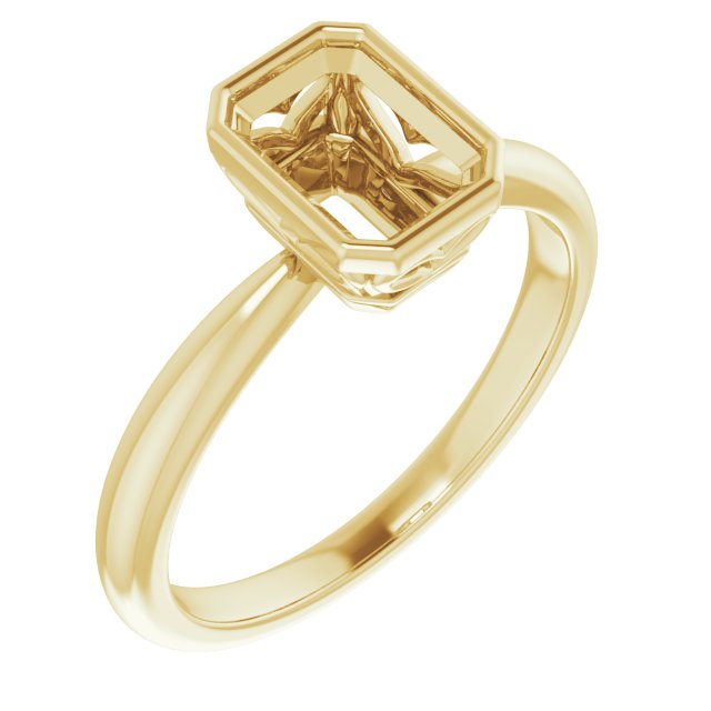 Bezel-Set Solitaire Ring