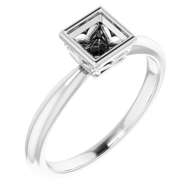 Bezel-Set Solitaire Ring