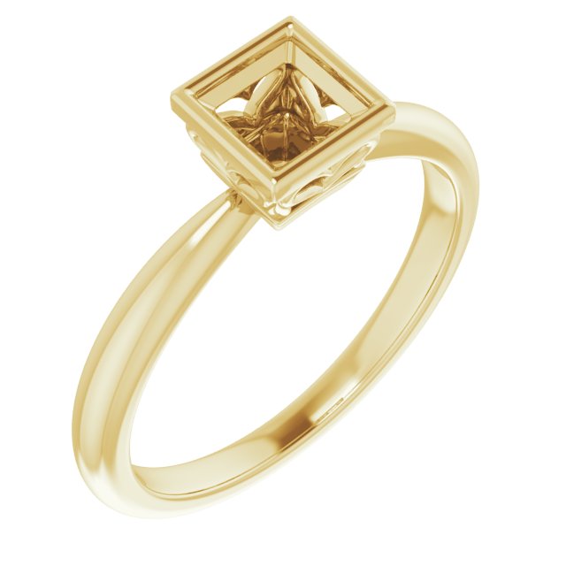 Bezel-Set Solitaire Ring