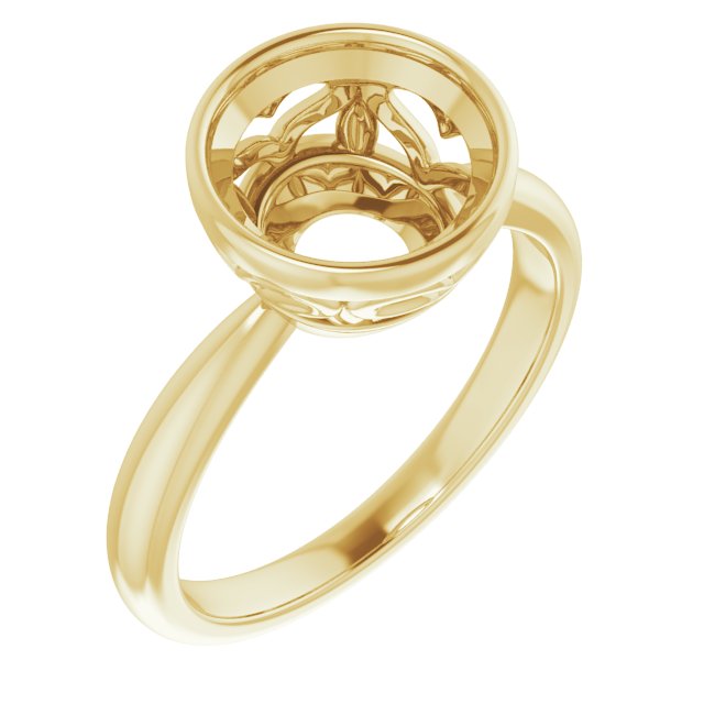 Bezel-Set Solitaire Ring