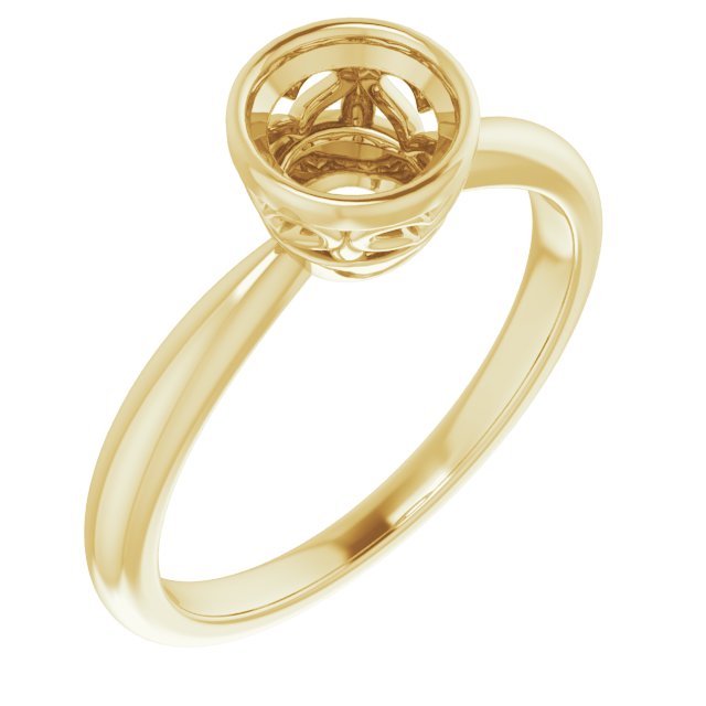 Bezel-Set Solitaire Ring