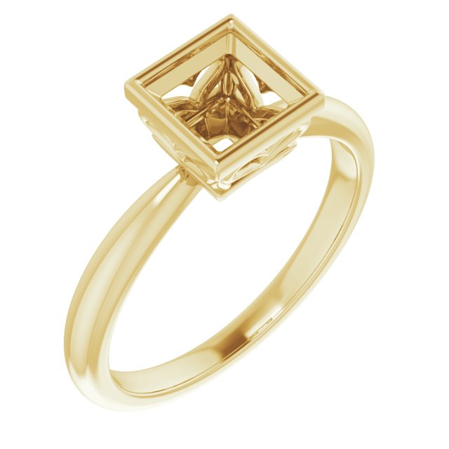Bezel-Set Solitaire Ring