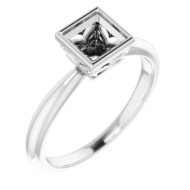 Bezel-Set Solitaire Ring
