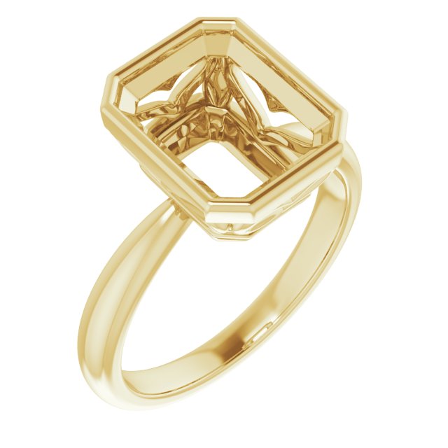 Bezel-Set Solitaire Ring