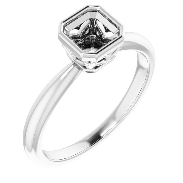 Bezel-Set Solitaire Ring