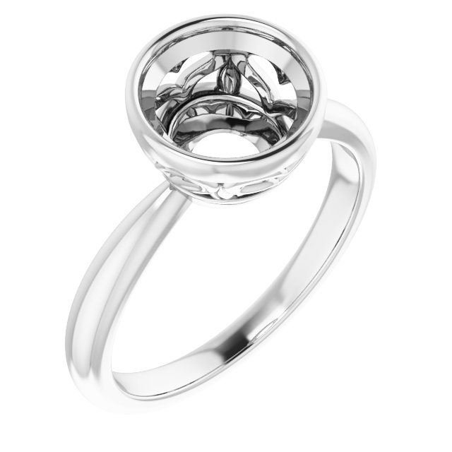 Bezel-Set Solitaire Ring