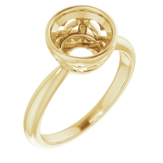 Bezel-Set Solitaire Ring