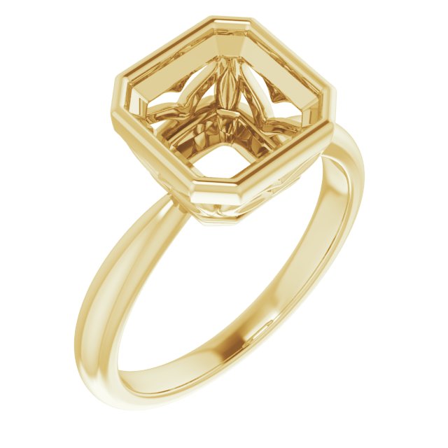 Bezel-Set Solitaire Ring