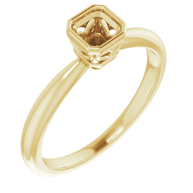 Bezel-Set Solitaire Ring