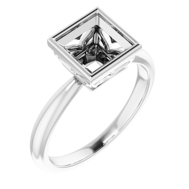 Bezel-Set Solitaire Ring