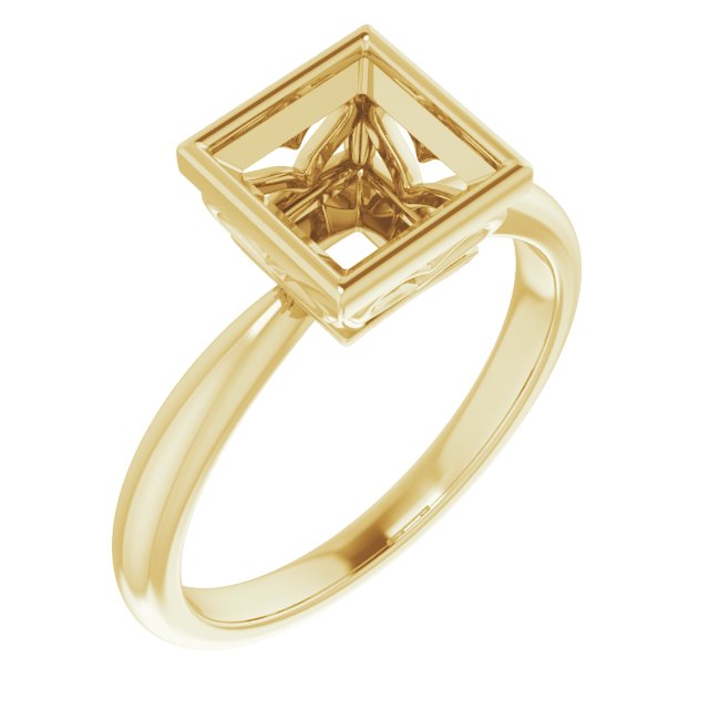 Bezel-Set Solitaire Ring
