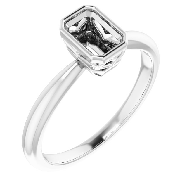 Bezel-Set Solitaire Ring