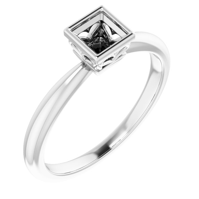 Bezel-Set Solitaire Ring