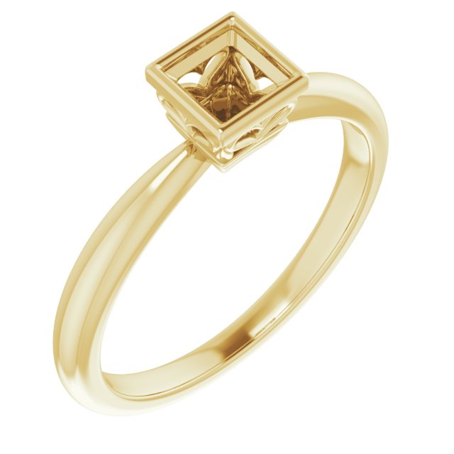 Bezel-Set Solitaire Ring