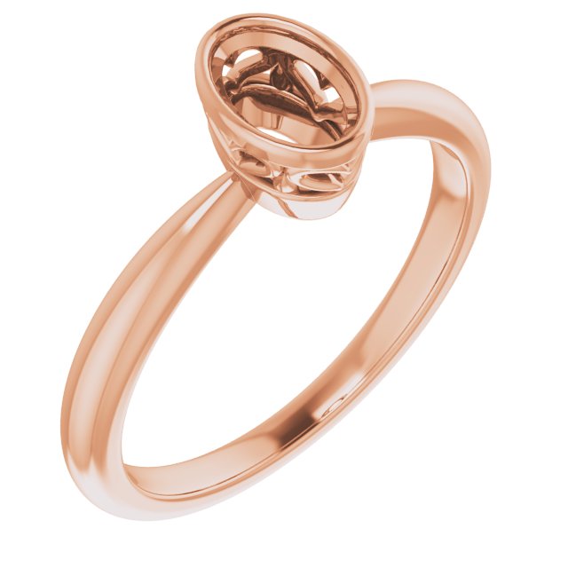 Bezel-Set Solitaire Ring