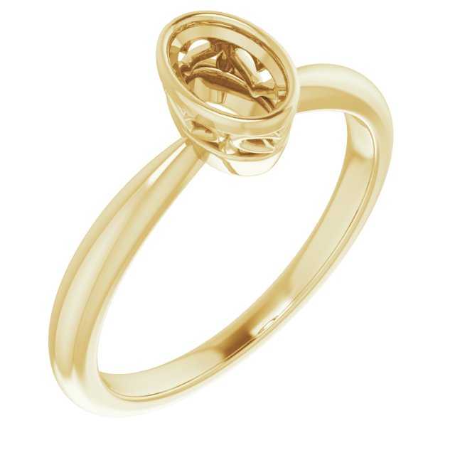Bezel-Set Solitaire Ring