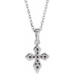 Petite Cross Necklace or Pendant