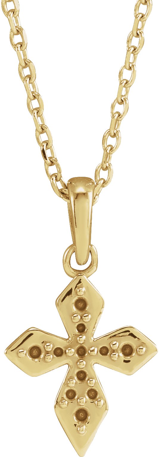 Petite Cross Necklace or Pendant