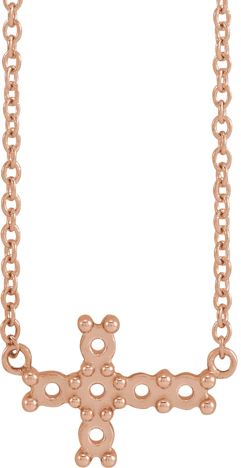 Sideways Cross Necklace or Center