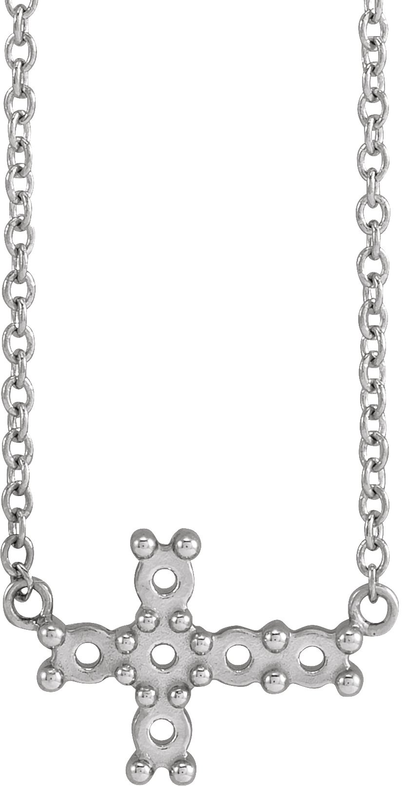 Sideways Cross Necklace or Center