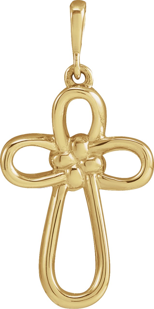 Knotted Cross Necklace or Pendant