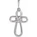 Sterling Silver Knotted Cross Pendant