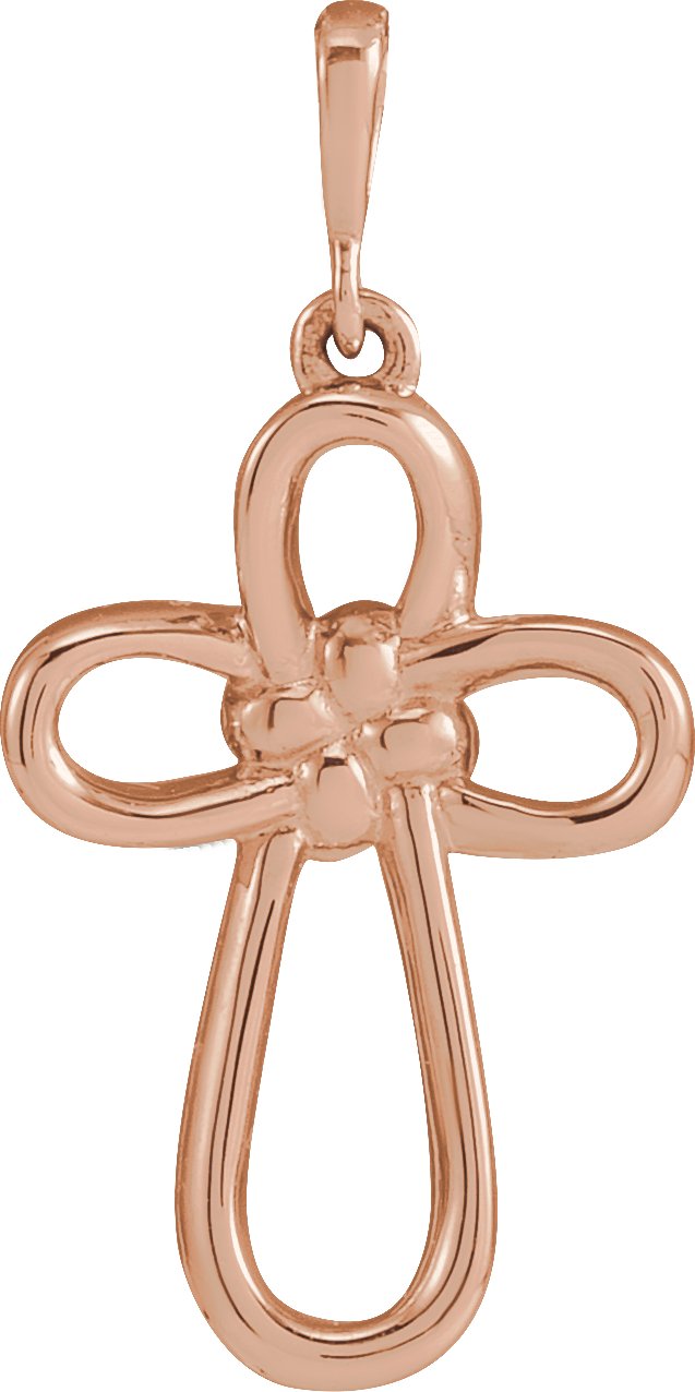 Knotted Cross Necklace or Pendant