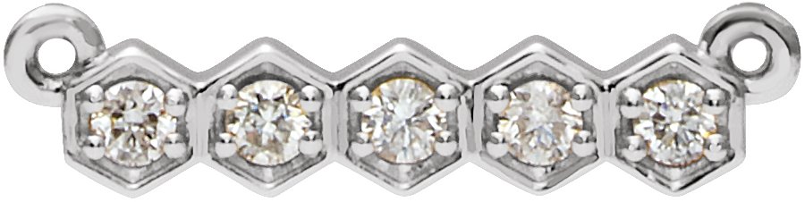Five-Stone Bar Necklace or Center