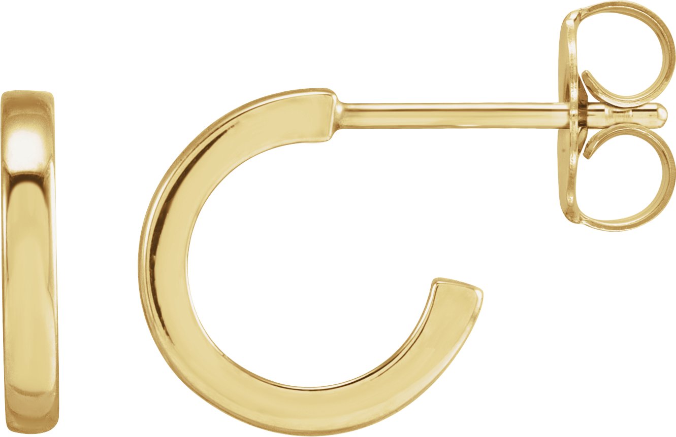 14K Yellow Hoop Earrings