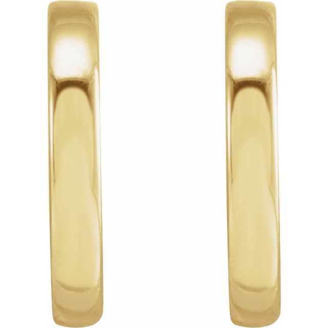 14K Yellow Hoop Earrings