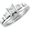Bridal Diamond Engagement Ring with Matching Band 1.13 CTW Ref 587423