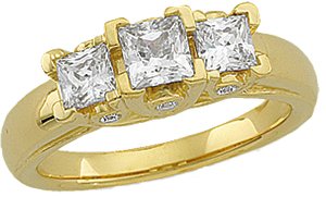 14K Yellow 1.33 CTW Diamond Anniversary Ring Ref 1686413