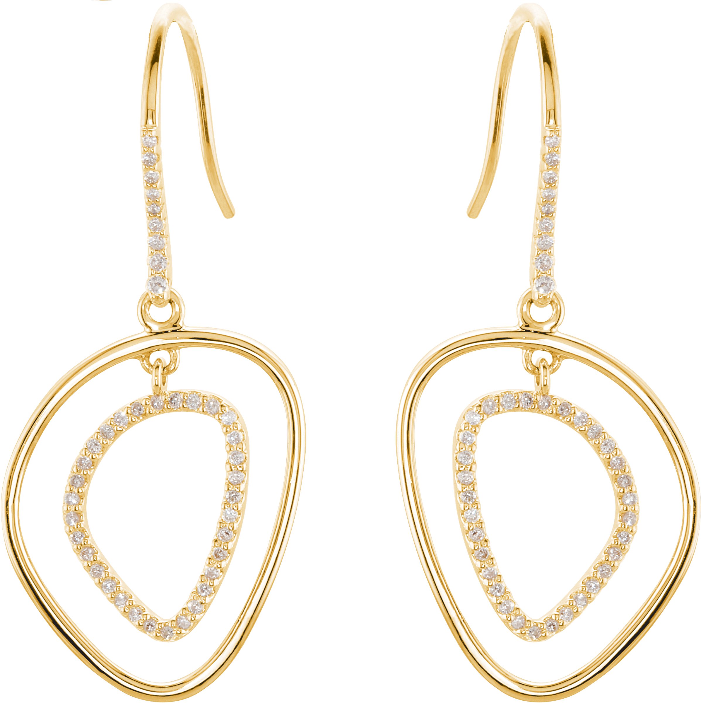 Open Silhouette Dangle Earrings