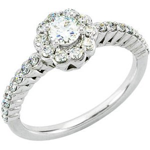 14K Yellow .50 CTW Diamond Engagement Ring Ref 2988794