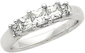 14K White .75 CTW Diamond Anniversary Band Ref 2806699