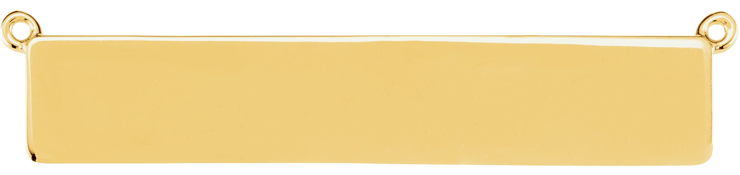 14K Yellow Engravable Bar 17.5
