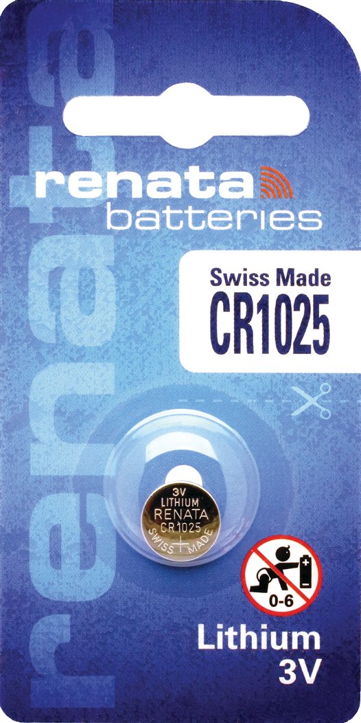 Renata CR1025 Lithium Watch Batteries 12 Pack