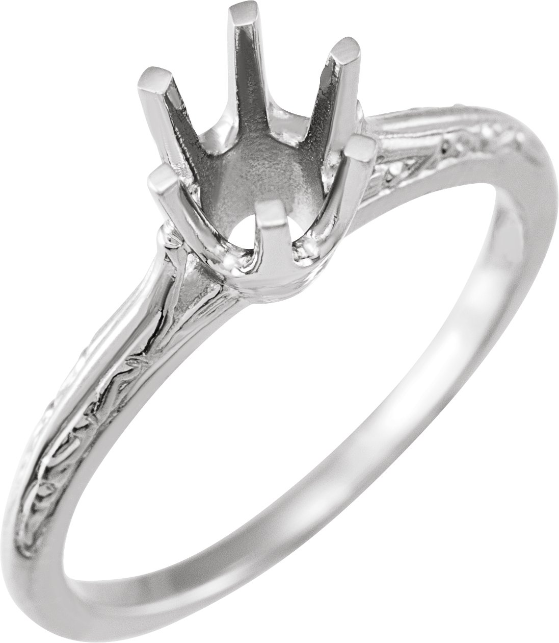Sculptural Solitaire Engagement Ring or Band