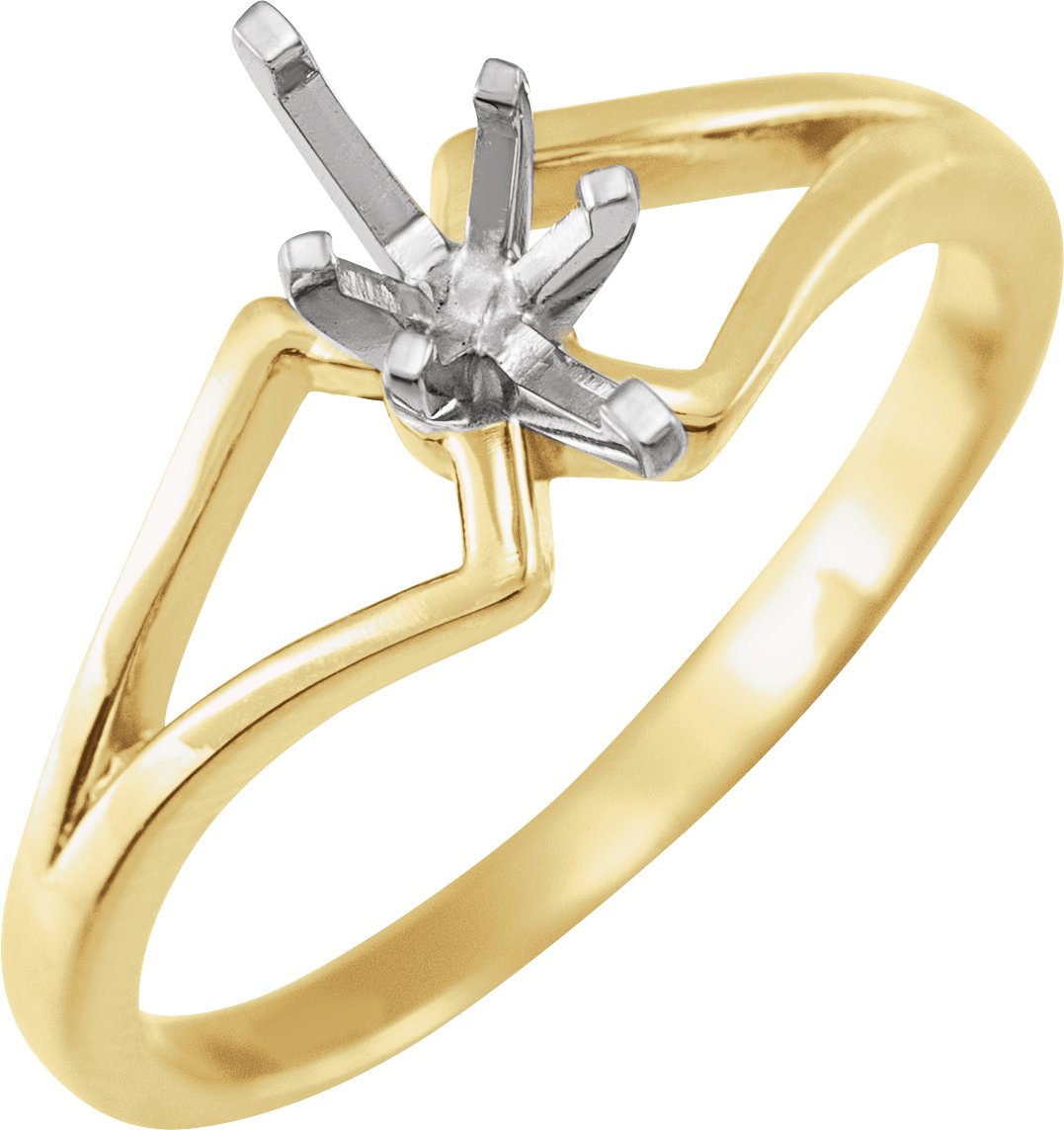 14K Yellow Engagement Base