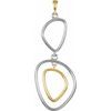 Sterling Silver and 14K Yellow Open Silhouette Pendant Ref. 3471105