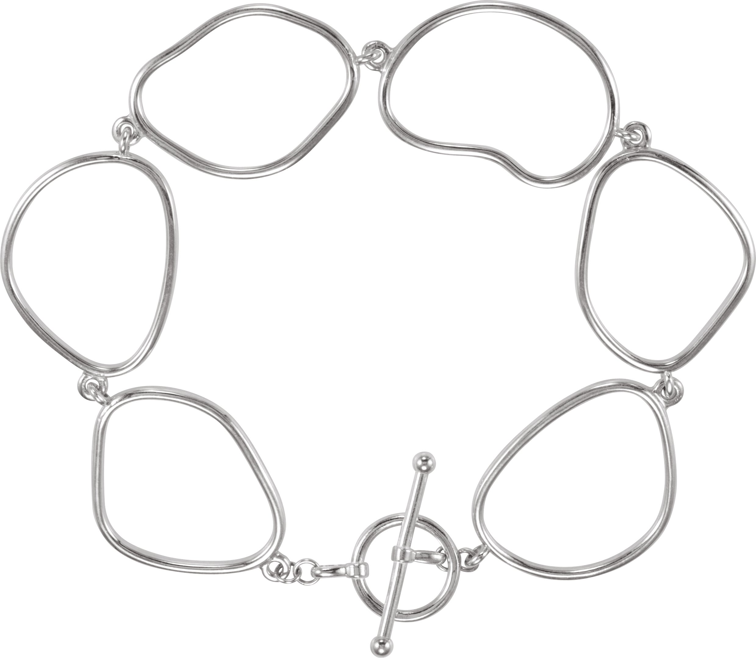 Sterling Silver Open Silhouette 7 3/4