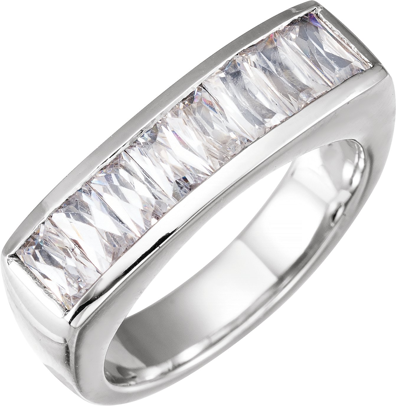 14K White 1 3/4 CTW Lab-Grown Diamond Ring