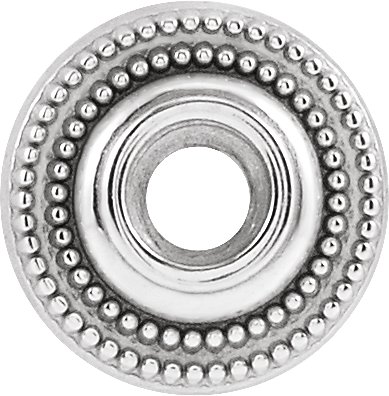 Round Bezel-Set Milgrain Top Setting