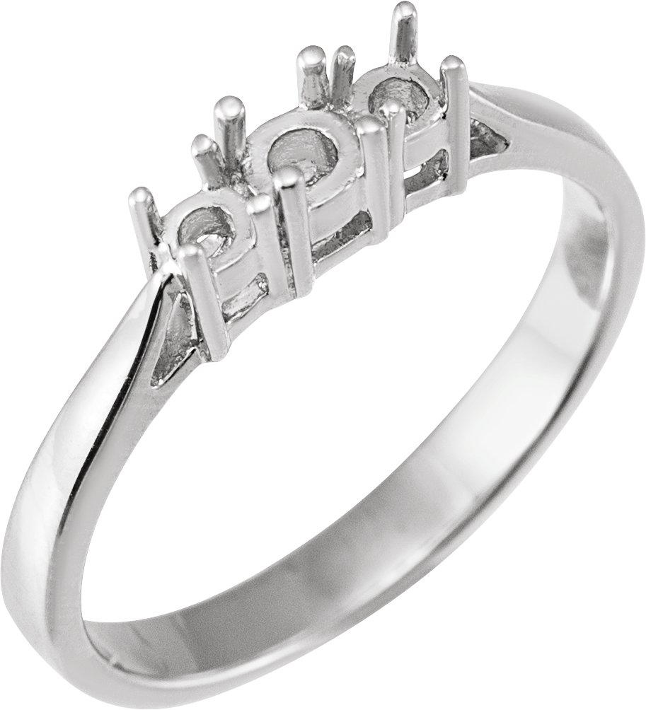 Three-Stone Anniversary Band