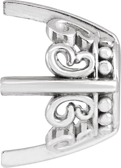 Butterfly Scroll Earring Setting