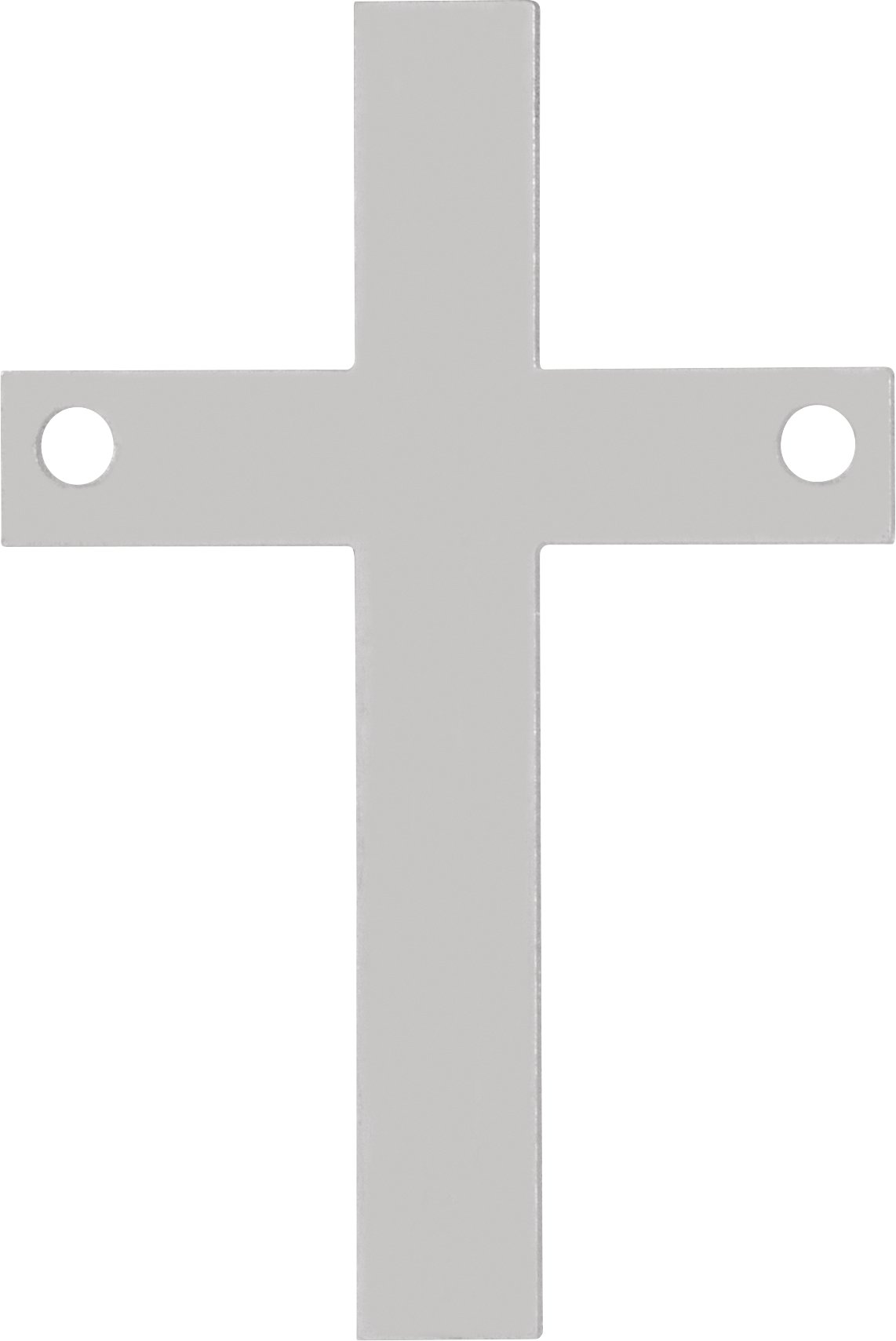 Engravable Cross Necklace Center