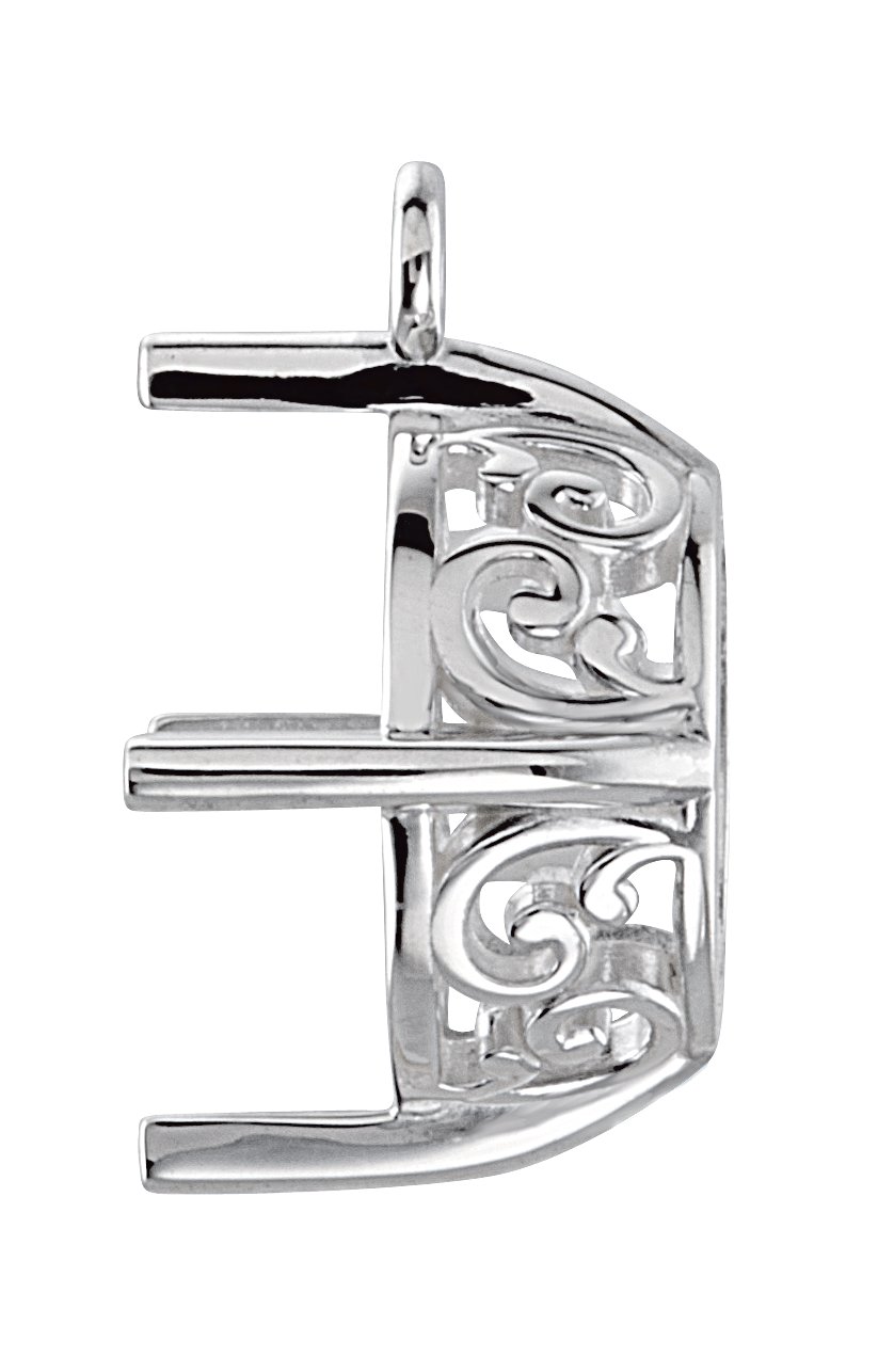 Oval 4-Prong Dangle