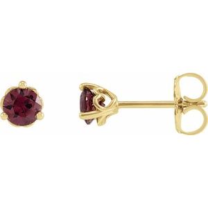 14K Yellow 4 mm Natural Umba Sapphire Cocktail-Style Earrings