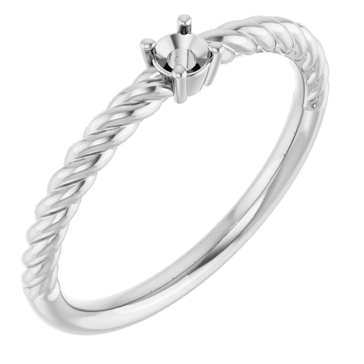 Rope Solitaire Ring