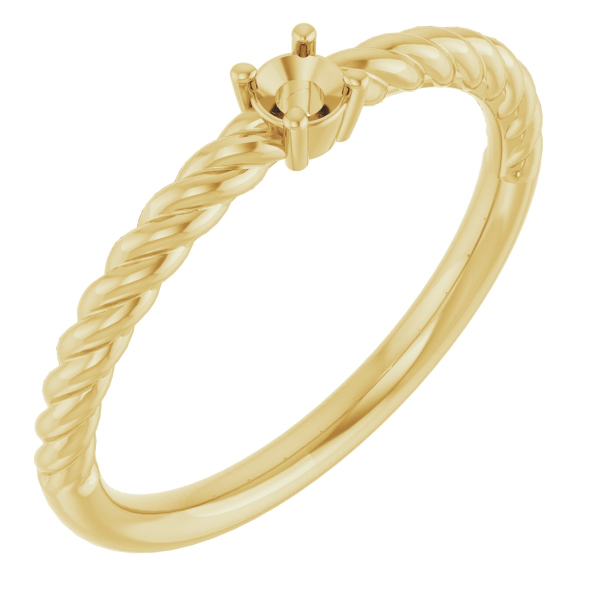 Rope Solitaire Ring